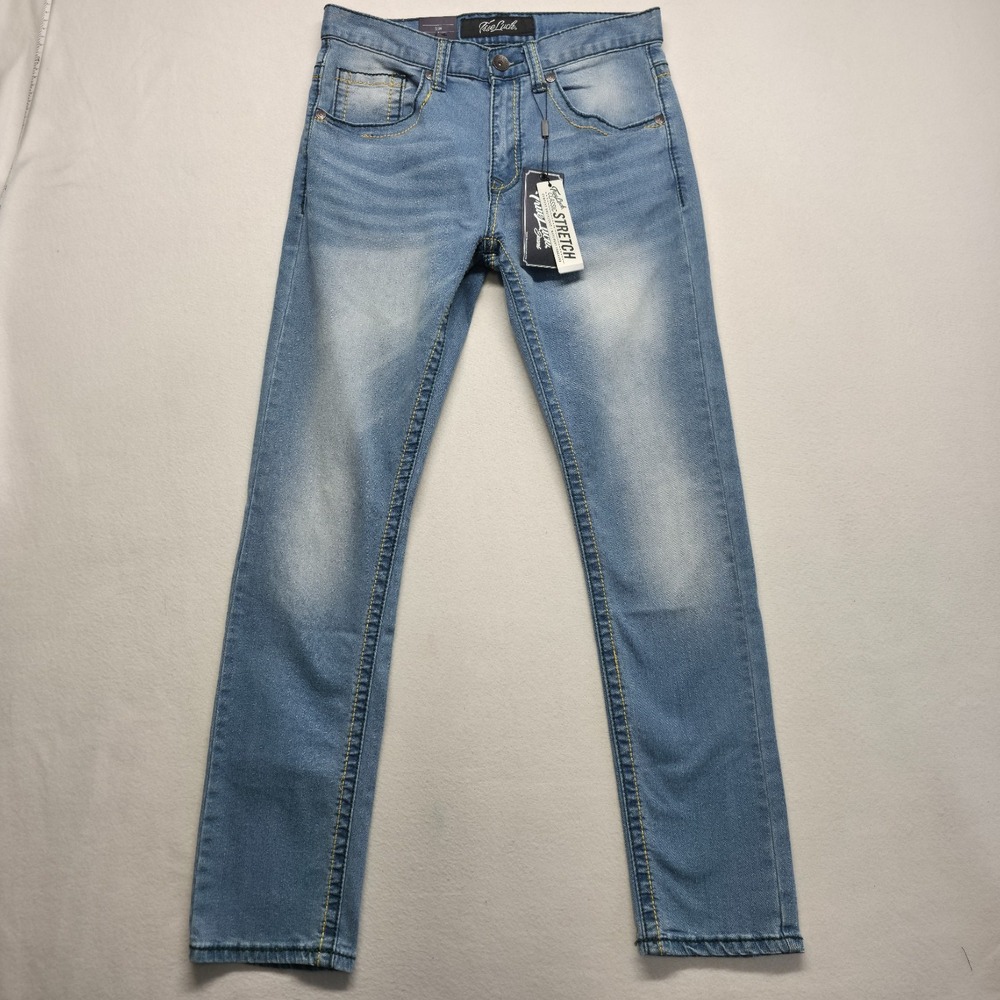 True Luck Men's Stretch Slim Fit Denim Blue Jeans Size 30x32 NWT